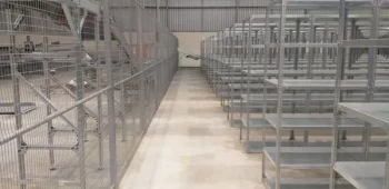 Bolted Shelving in warehouse