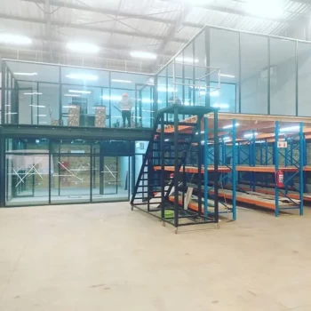 mezzanine floor and office